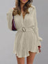 'Amara' Button Up Dropped Shoulder Shirt Dress - Celes Fashion